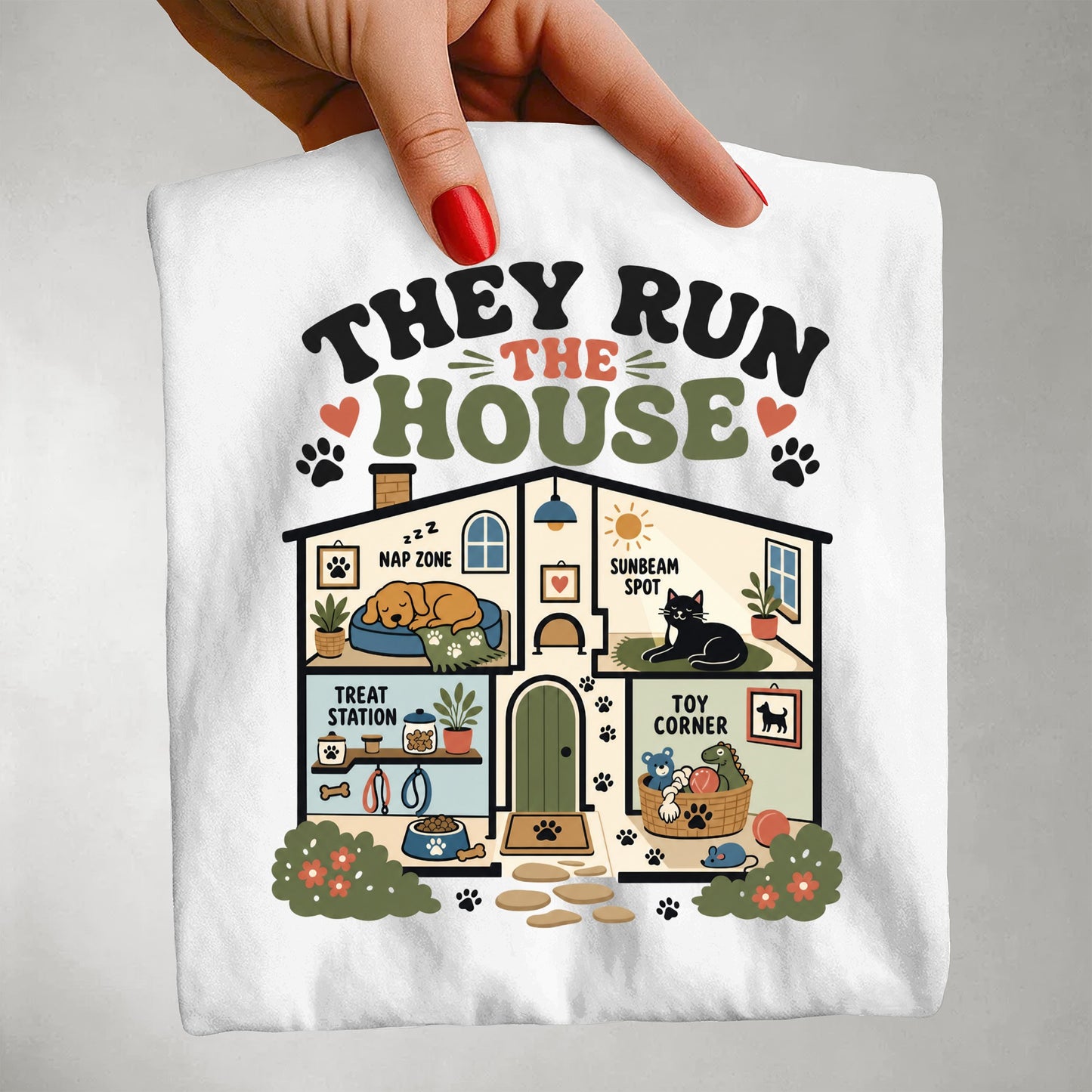They Run The House - Gift for Pet Parents