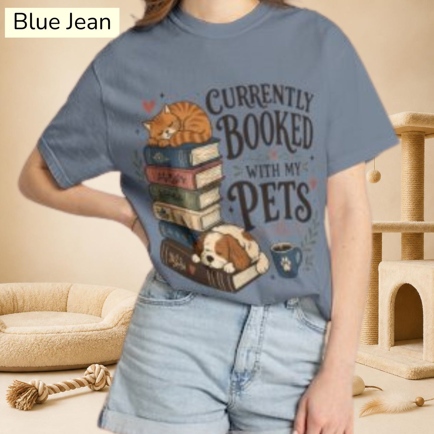 Currently Booked With My Pets Shirt— Cute Pet Lover T-Shirt