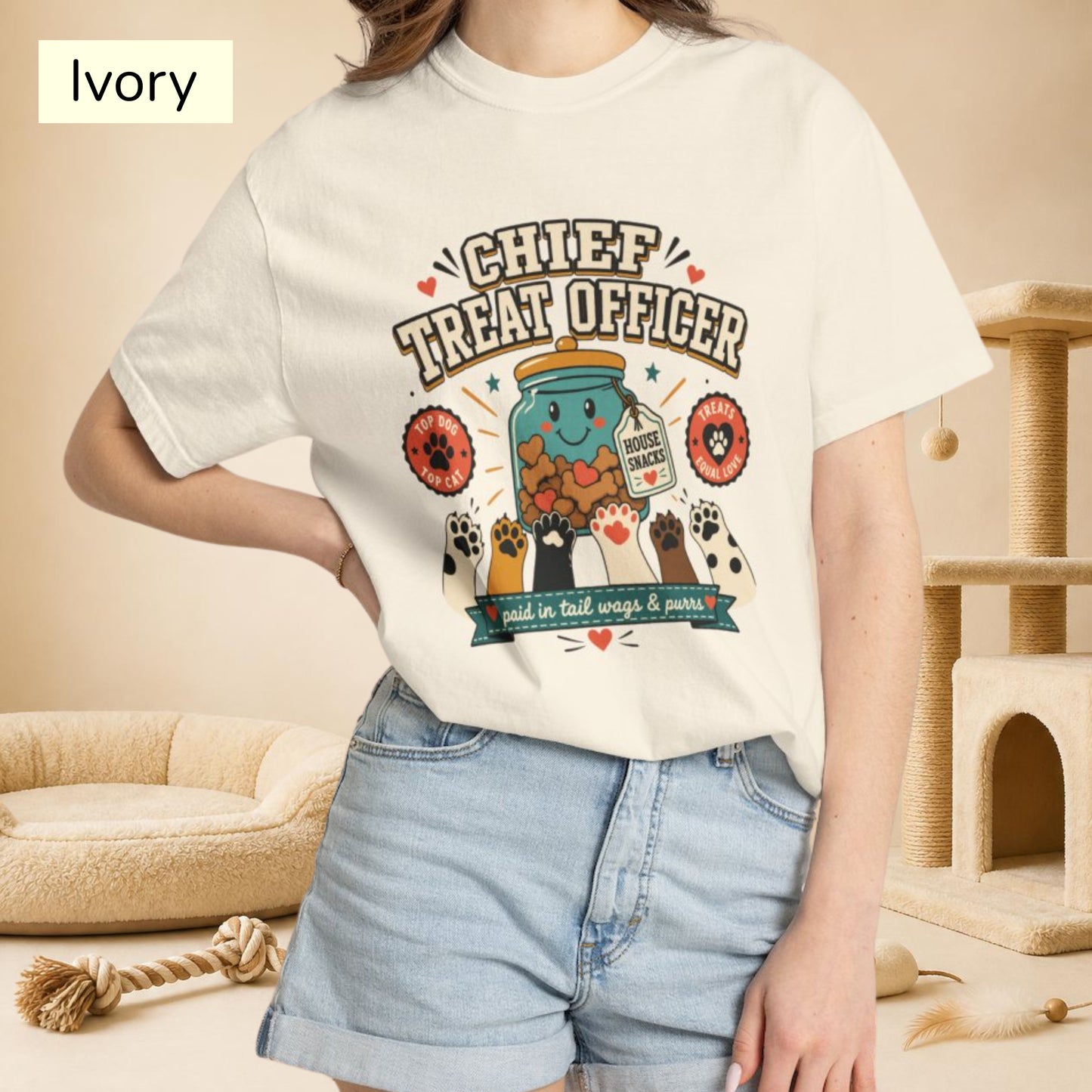 Chief Treat Officer Pet Parent — Cute Pet Lover T-Shirt