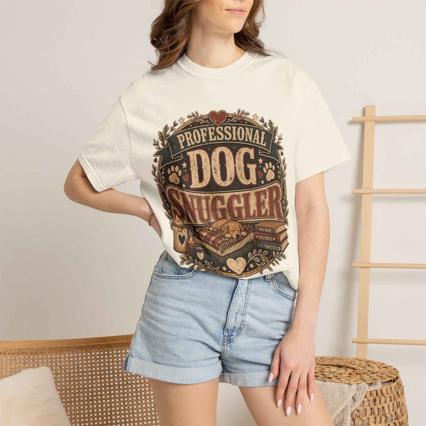 Professional Dog Snuggler — Cute Pet Lover T-Shirt