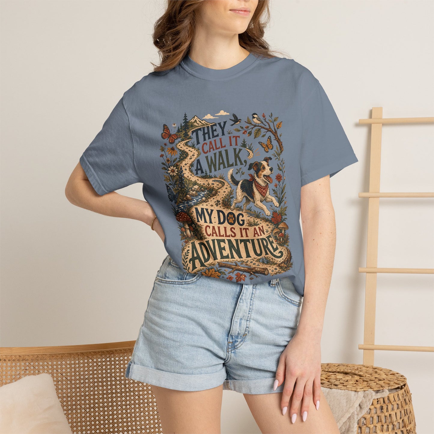 They Call It a Walk My Dog Calls It an Adventure T-Shirt Dog Mom