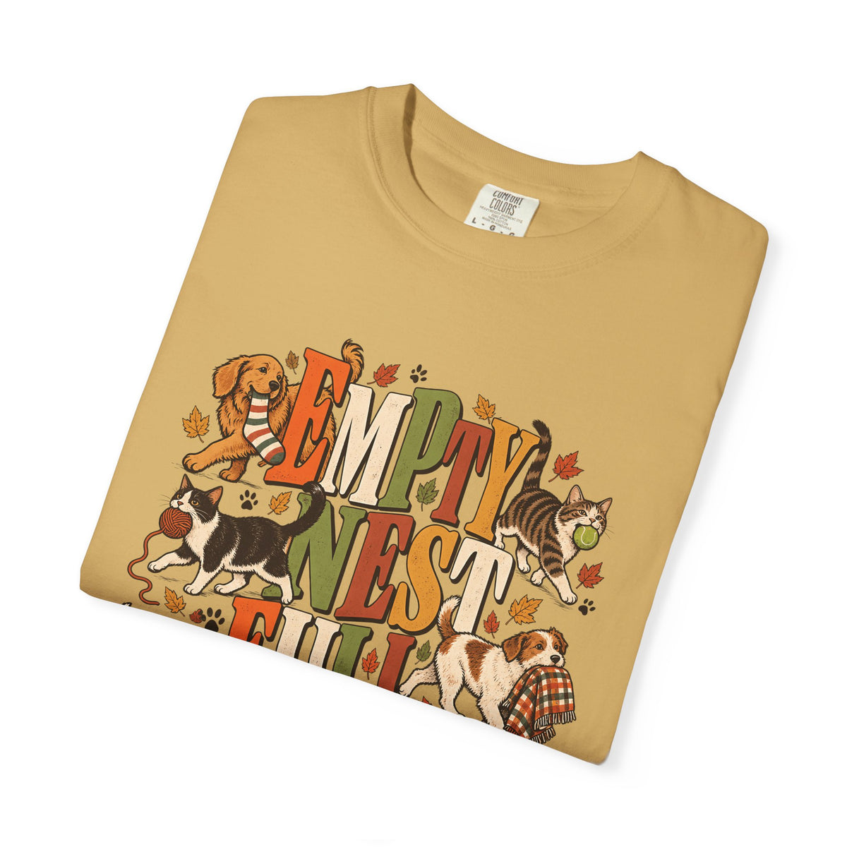 Empty Nest Full House T-Shirt – Funny Dog & Cat Parent Tee