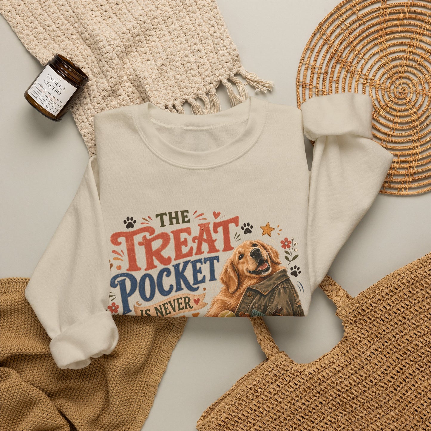 The Treat Pocket Is Never Empty Unisex Heavy Blend™ Crewneck Sweatshirt