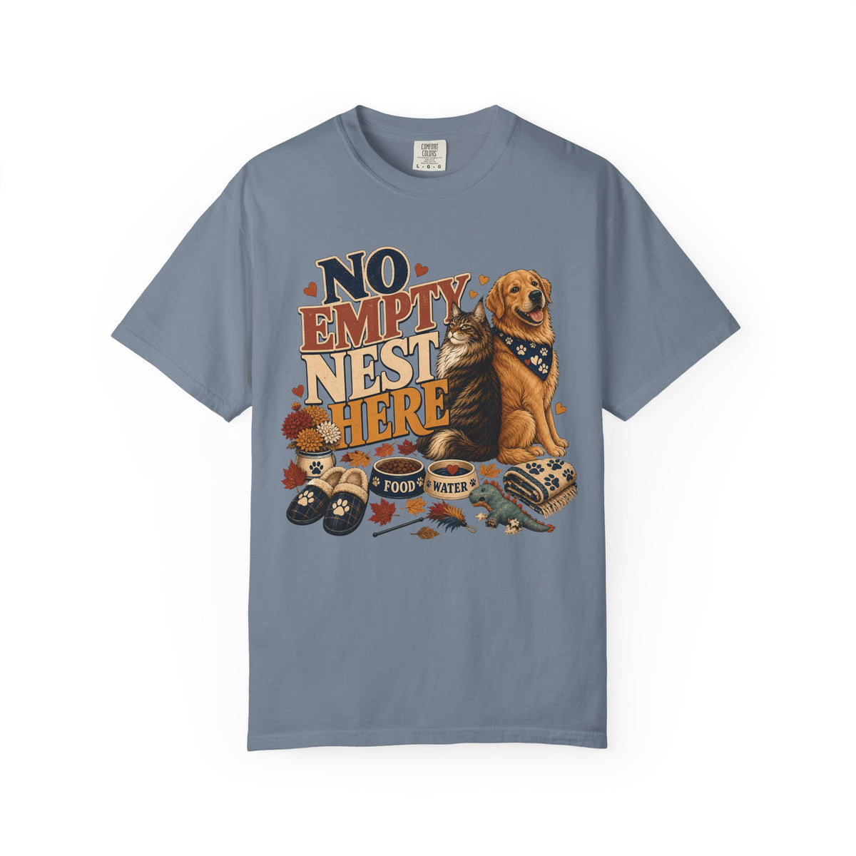 No Empty Nest Here – Funny Dog & Cat Pet Parent T-Shirt