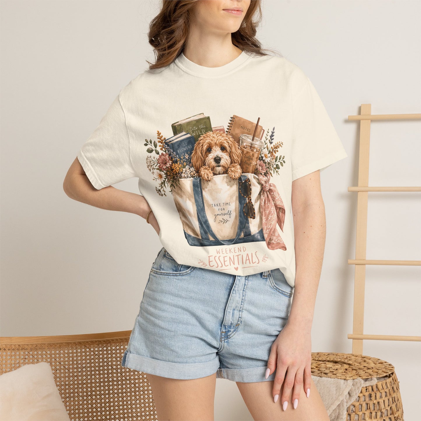 Weekend Essentials Dog Mom — Cute Pet Lover T-Shirt