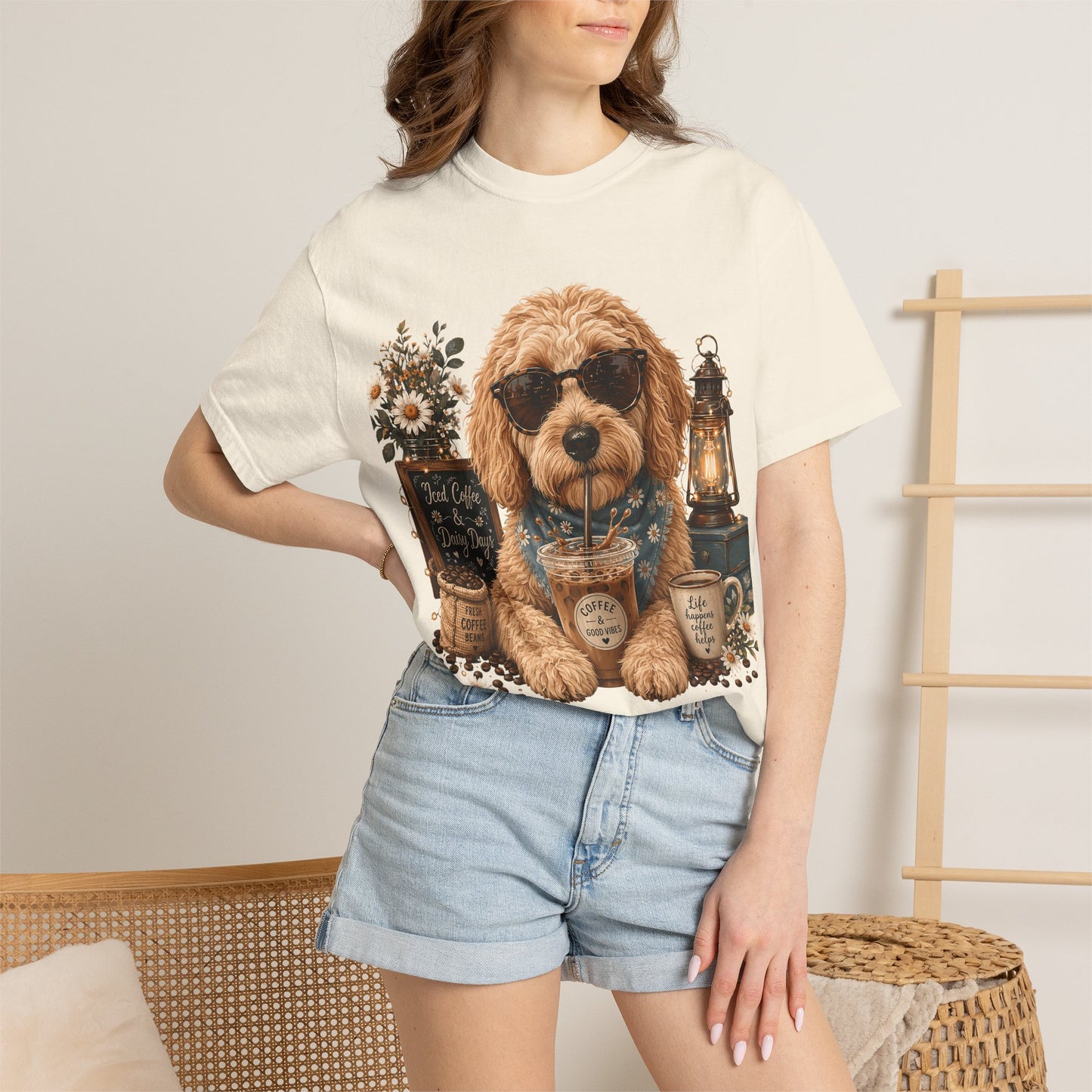 Cute Doodle Iced Coffee - Cute Pet Lover T-Shirt