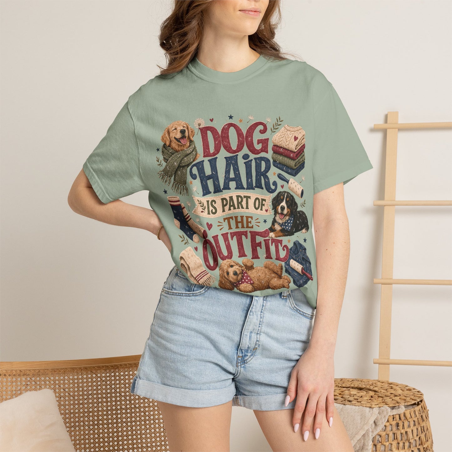 Dog Hair Is Part of the Outfit T-Shirt Dog Mom