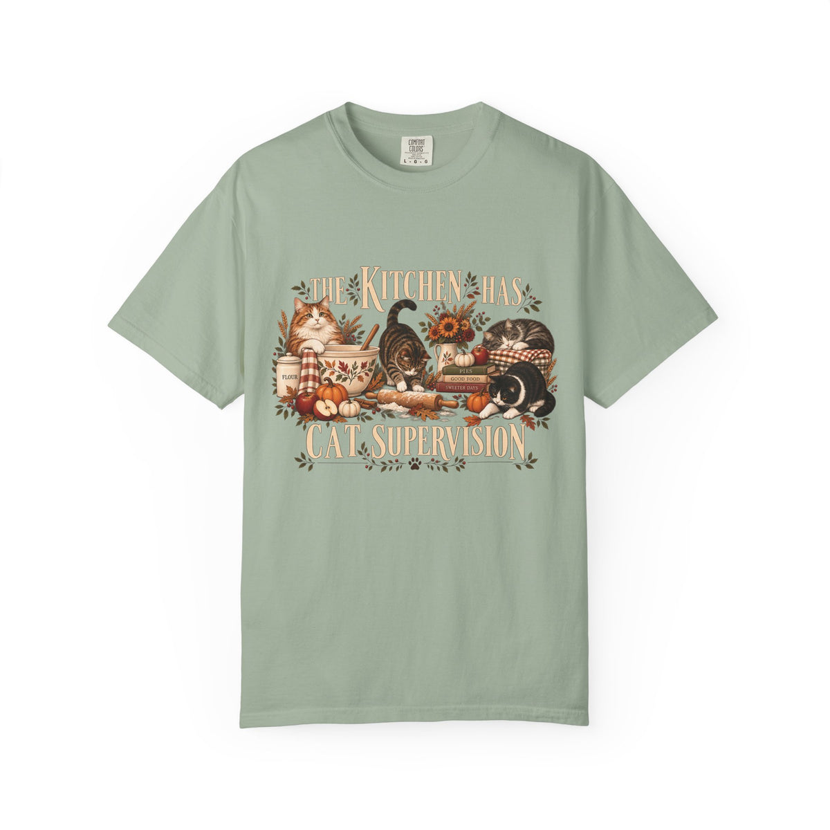 The Kitchen Has Cat Supervision T-Shirt – Funny Cat Lover Baking Tee