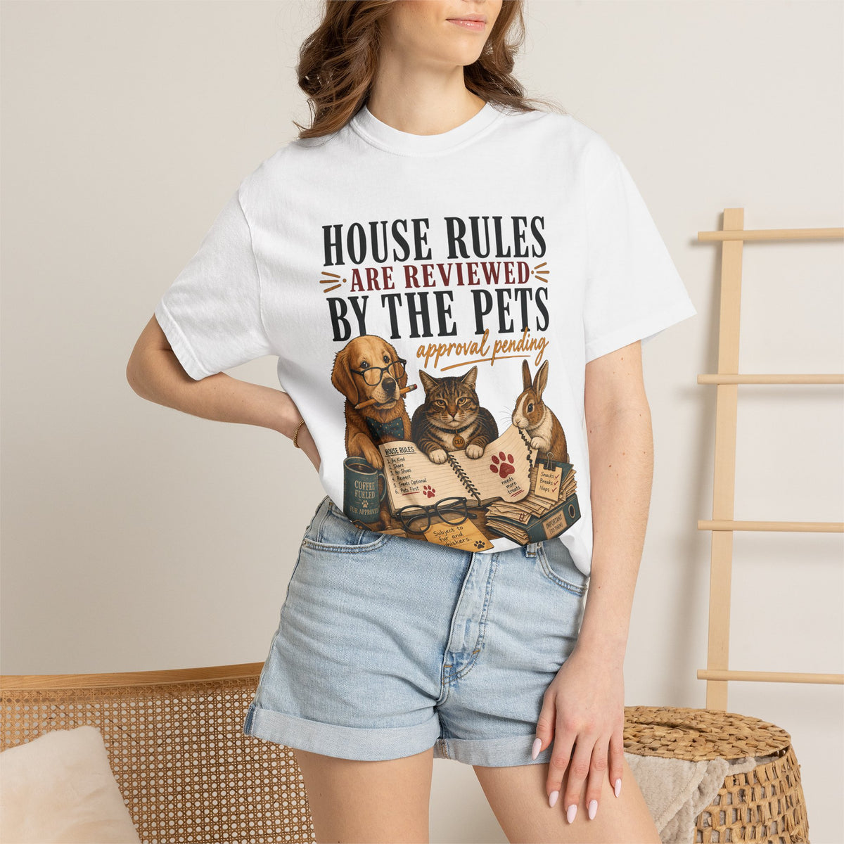 House Rules Reviewed by the Pets T-Shirt