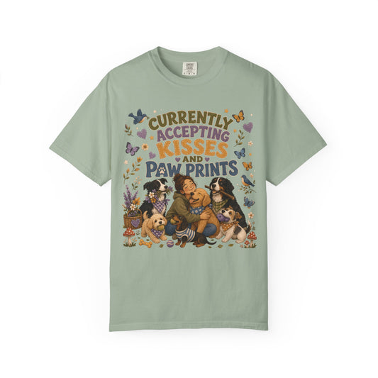 Accepting Kisses and Paw Prints T-Shirt Dog Mom
