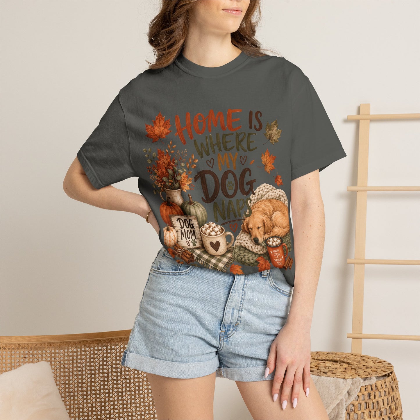 Home Is Where My Dog Naps — Cute Pet Lover T-Shirt