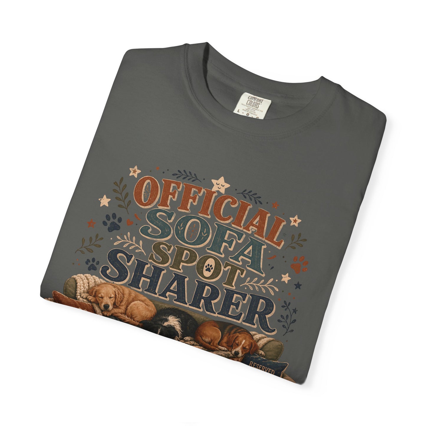 Official Sofa Spot Sharer T-Shirt Dog Mom