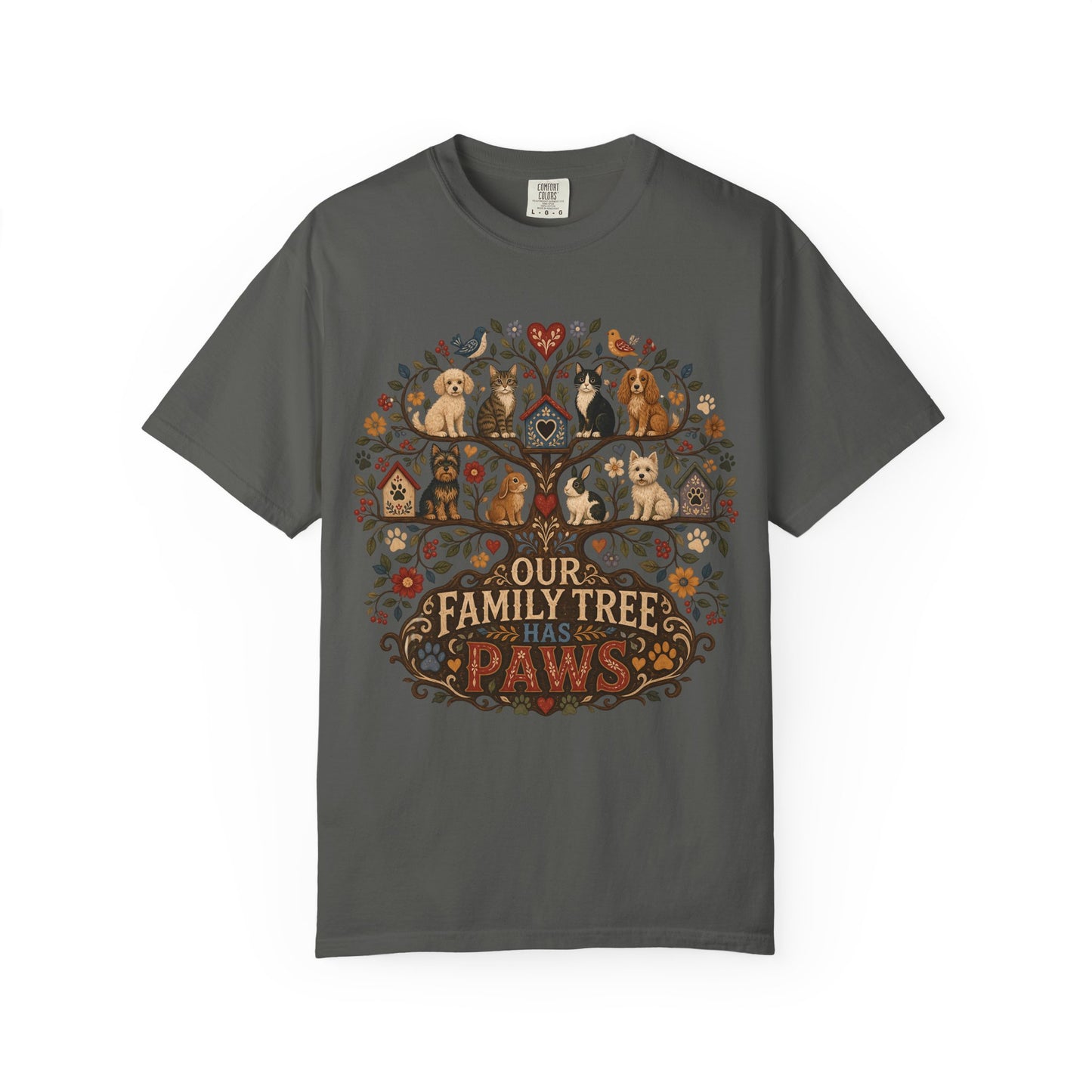 Our Family Tree Has Paws Shirt, Dog & Cat Lover T-Shirt