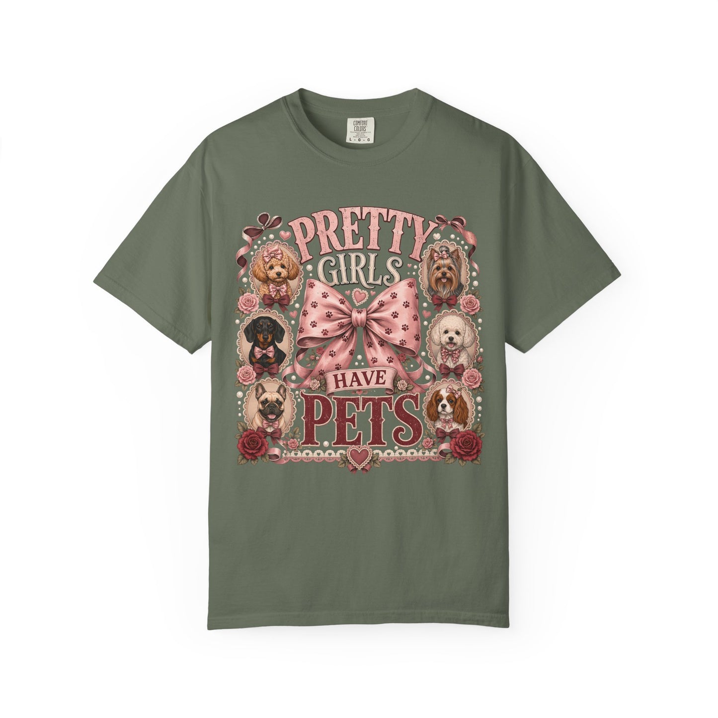 Pretty Girls Have Pets — Cute Dog Lover T-Shirt