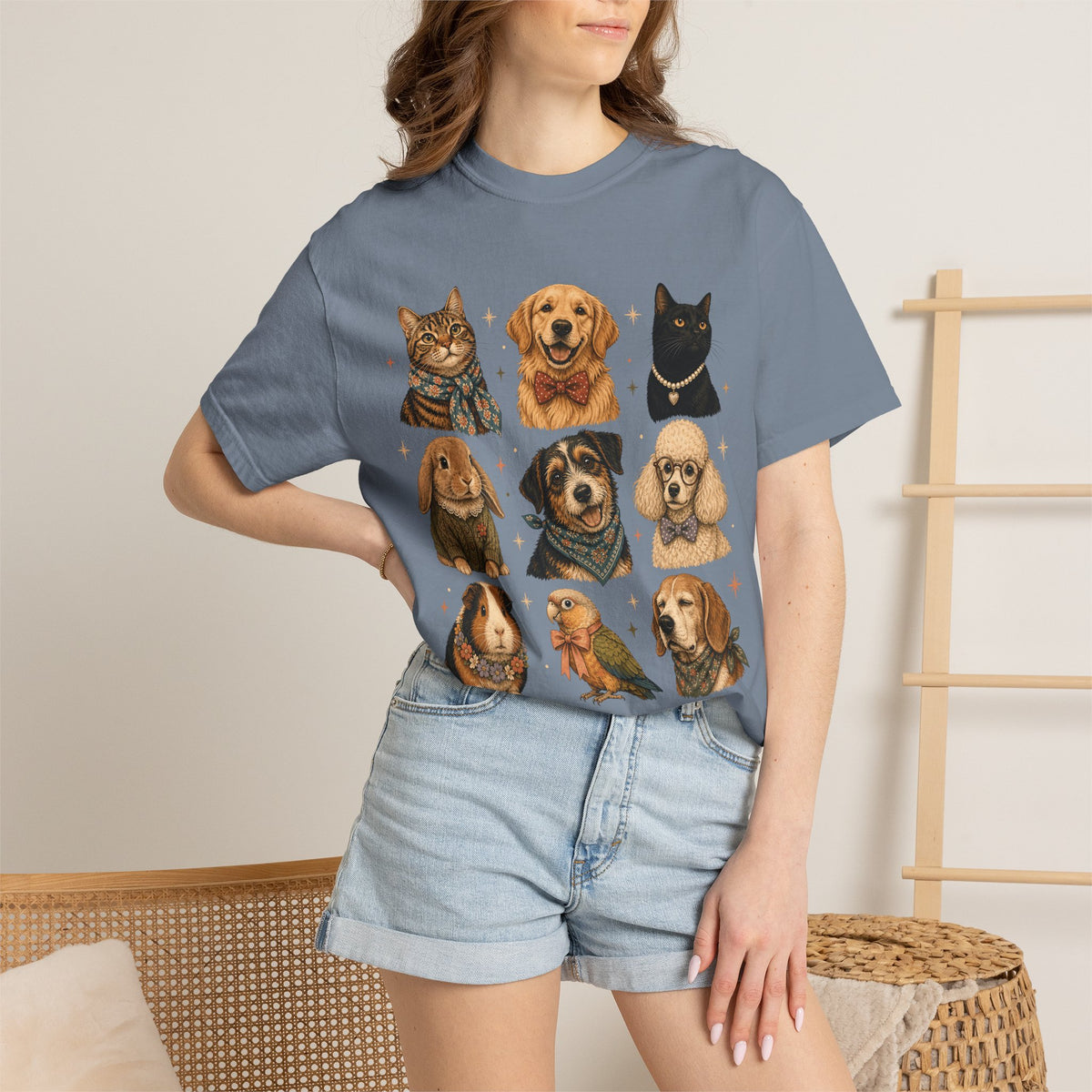 Chic Pet Portrait Gallery T-Shirt