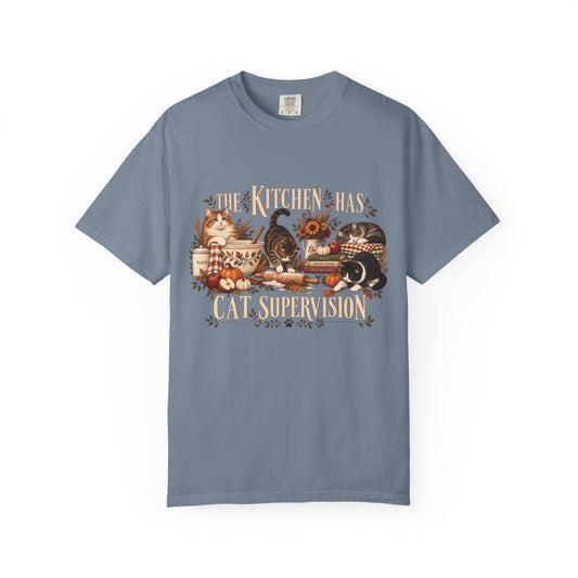 The Kitchen Has Cat Supervision T-Shirt – Funny Cat Lover Baking Tee