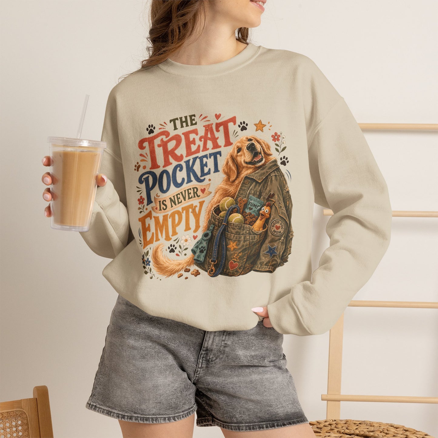 The Treat Pocket Is Never Empty Unisex Heavy Blend™ Crewneck Sweatshirt