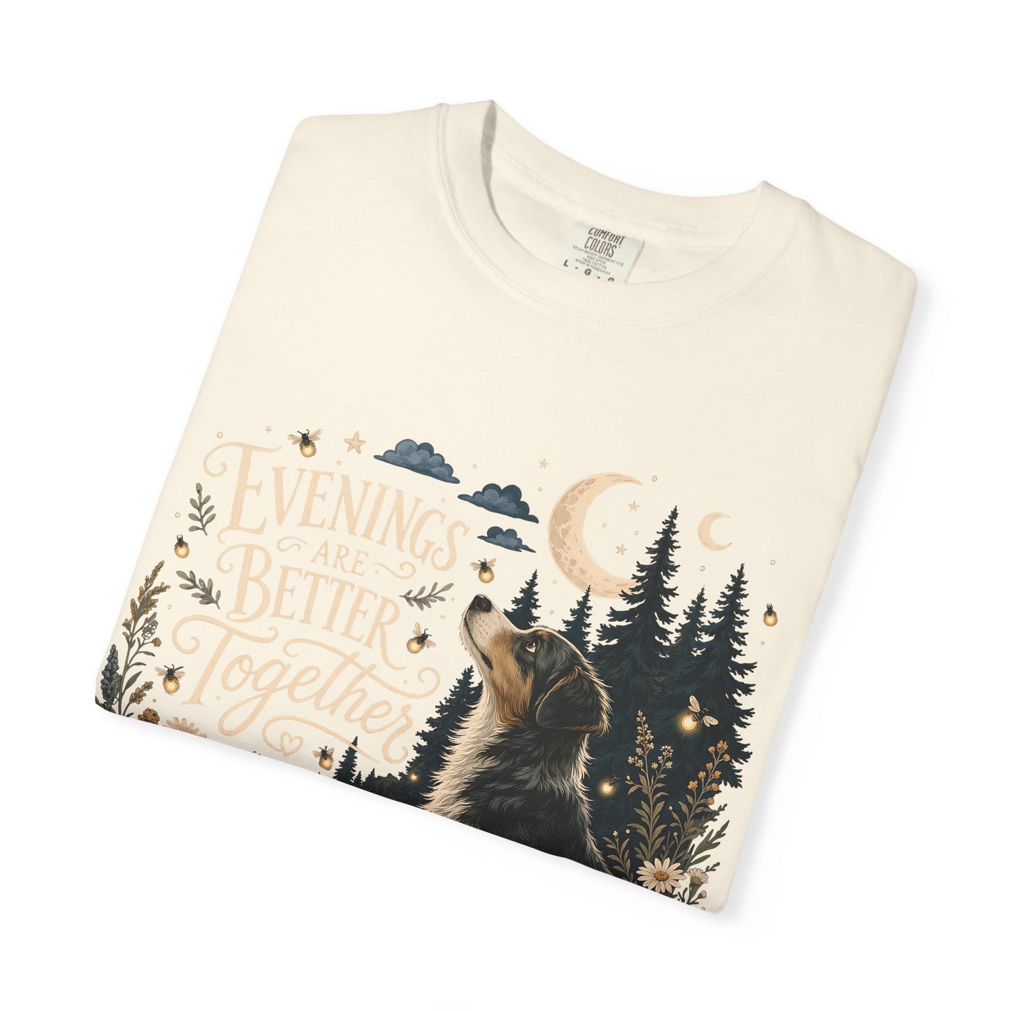 Evenings Are Better Together — Cute Pet Lover T-Shirt