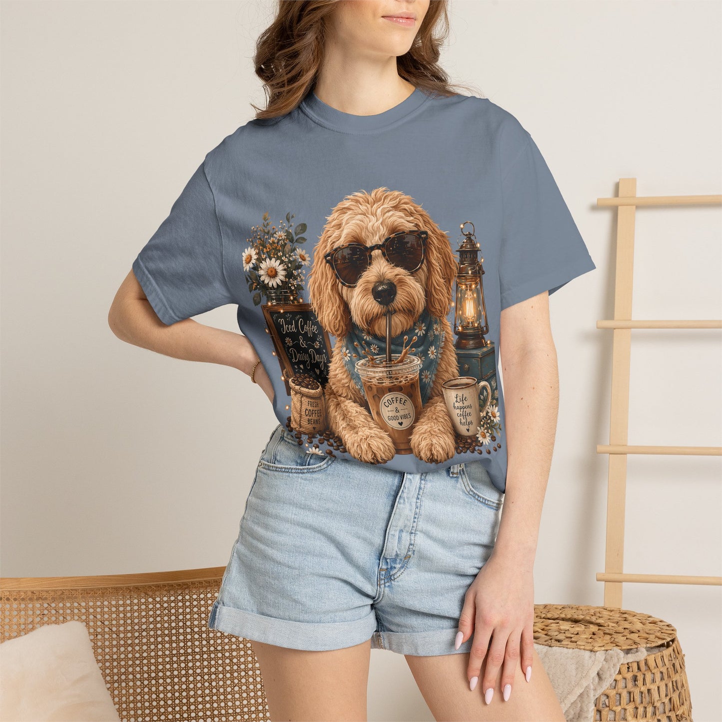 Cute Doodle Iced Coffee - Cute Pet Lover T-Shirt