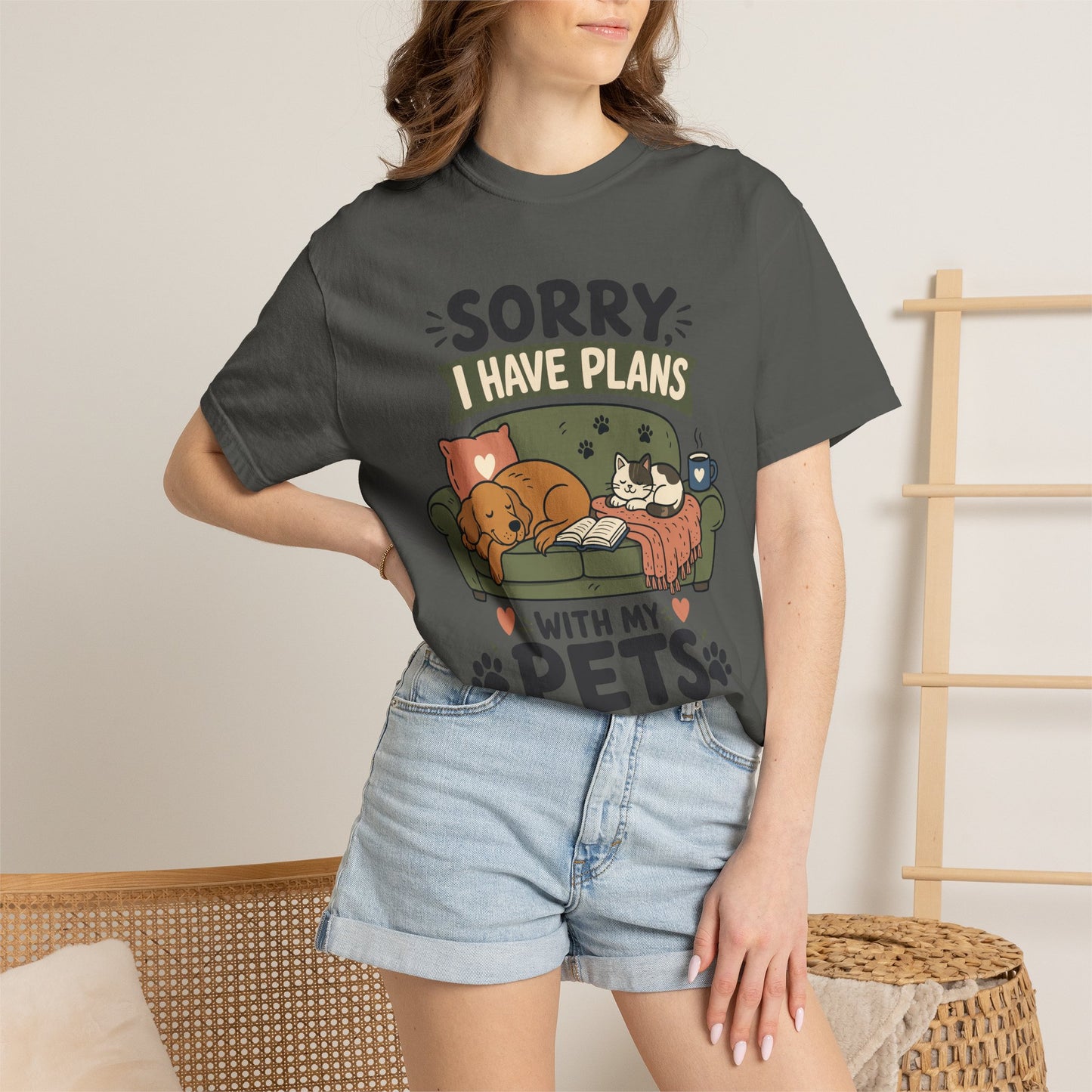 Sorry I Have Plans With My Pets — Cute Pet Lover T-Shirt