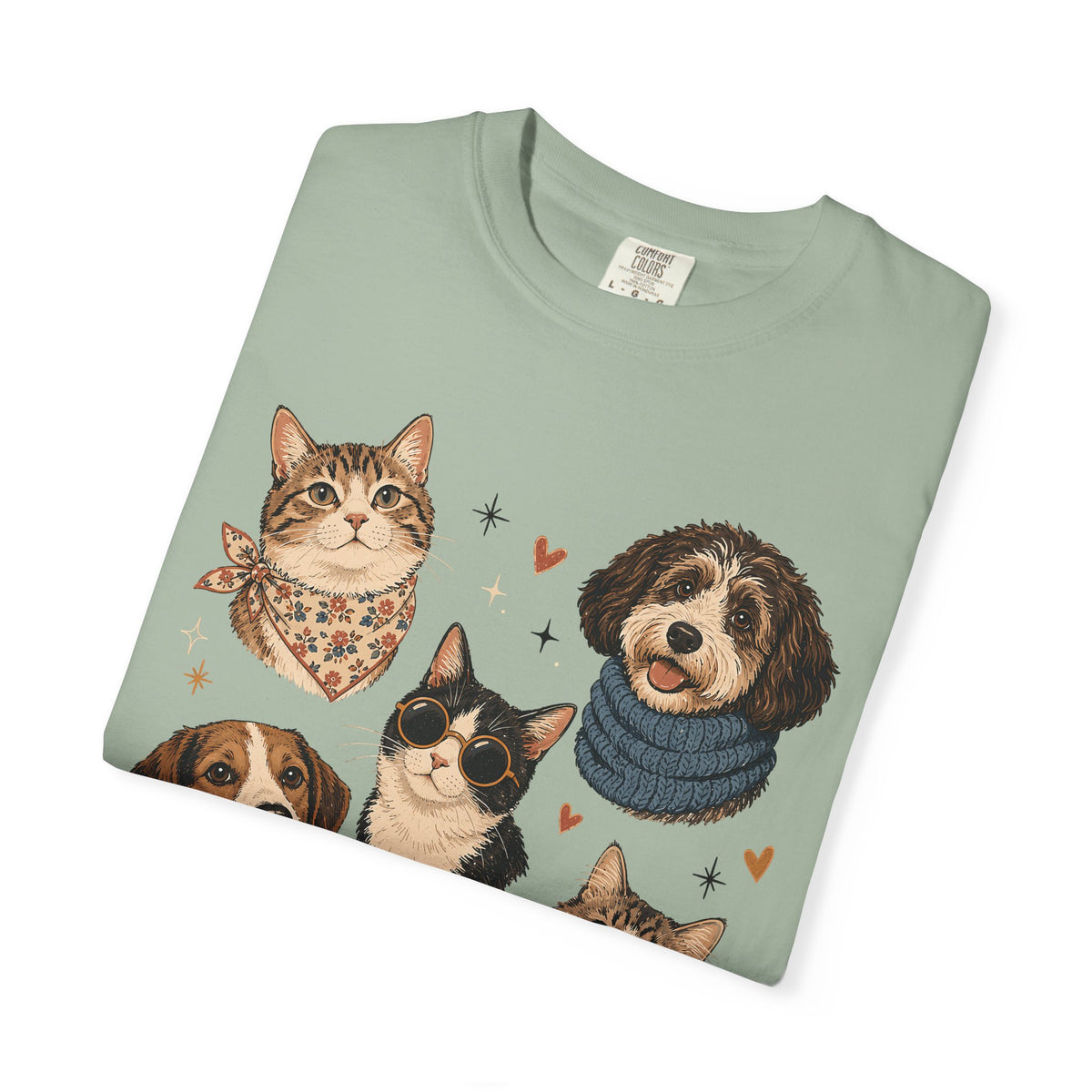 Pets in Style Dog and Cat Graphic T-Shirt