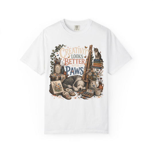 Creativity Looks Better With Paws T-Shirt