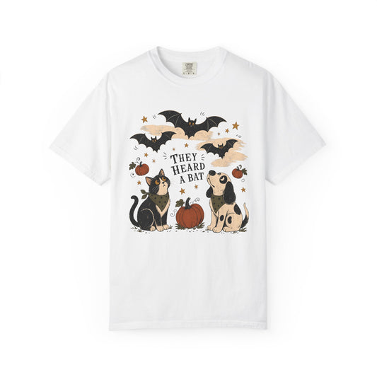 I Swear I Heard a Bat T-Shirt – Funny Halloween Dog & Cat Pet Shirt