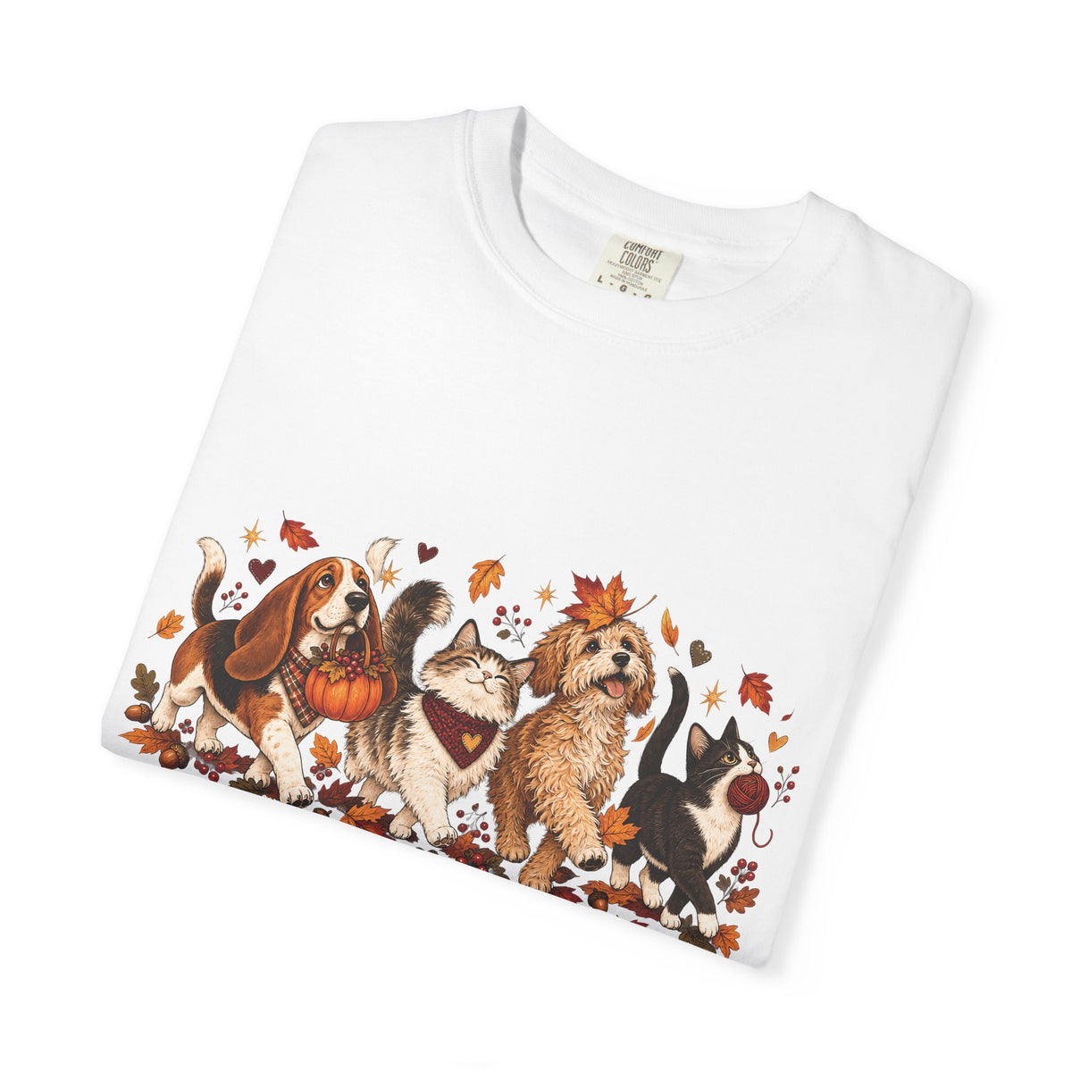 Home Is Where They Wait T-Shirt – Dog & Cat Pet Lover Floral Tee