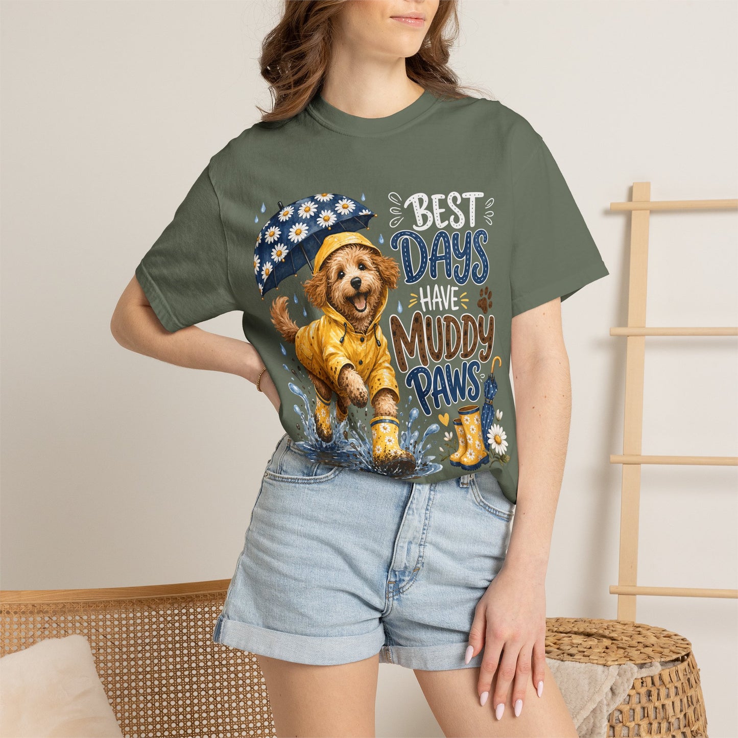 Best Days Have Muddy Paws — Cute Pet Lover T-Shirt