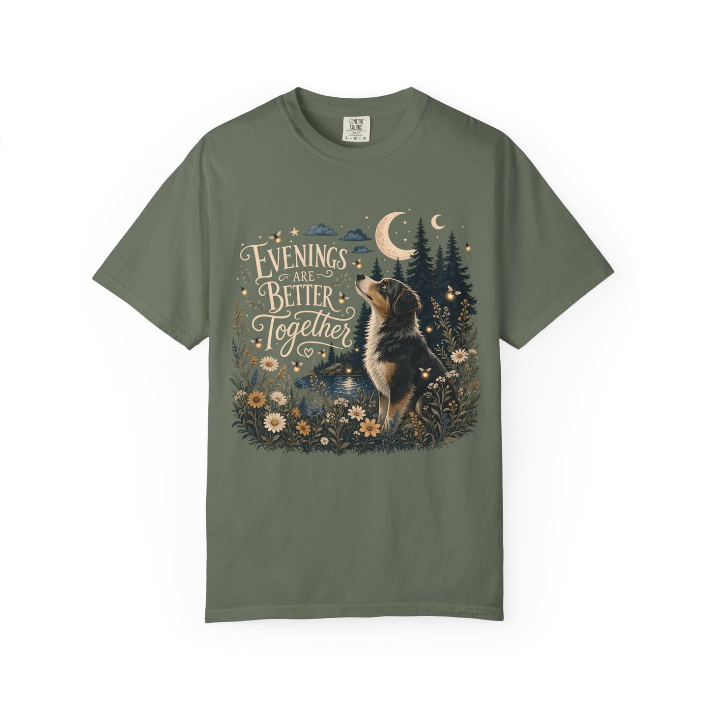Evenings Are Better Together — Cute Pet Lover T-Shirt