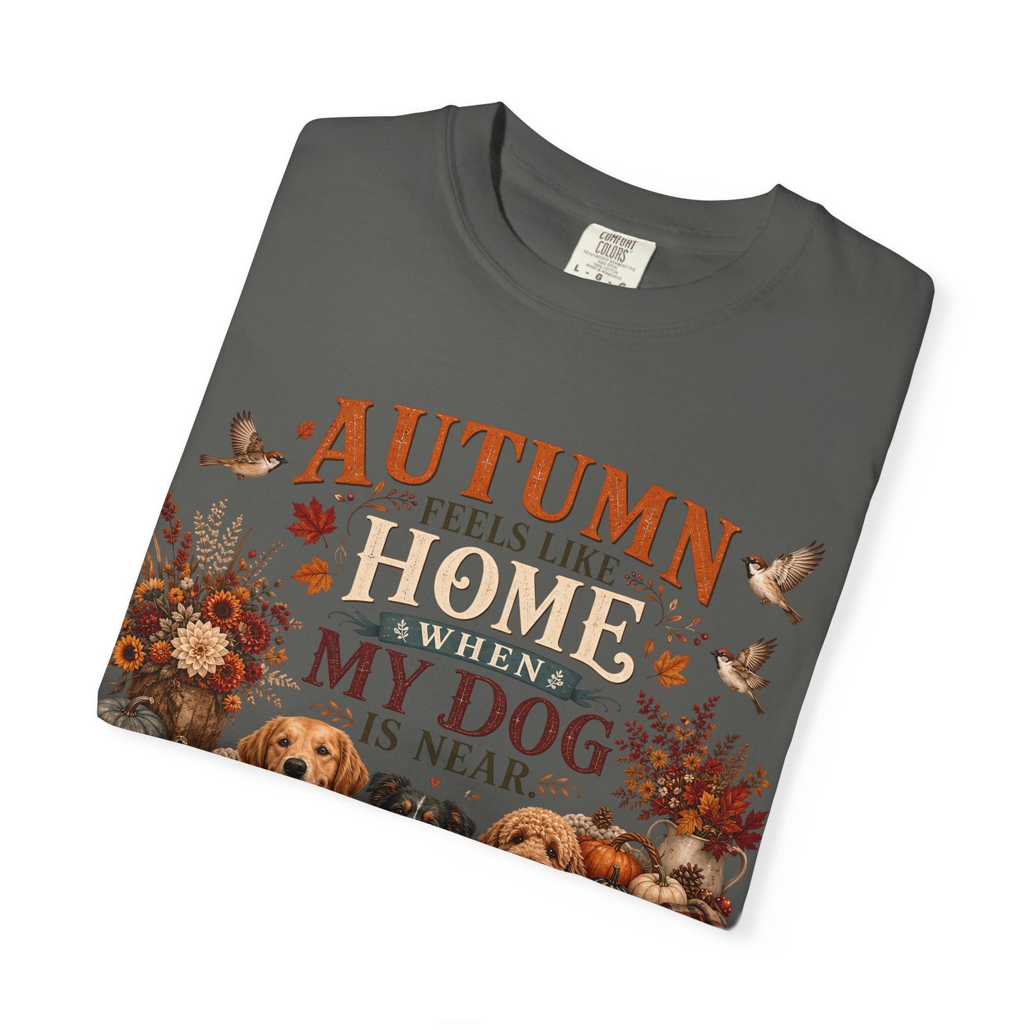 Autumn Feels Like Home Dog T-Shirt