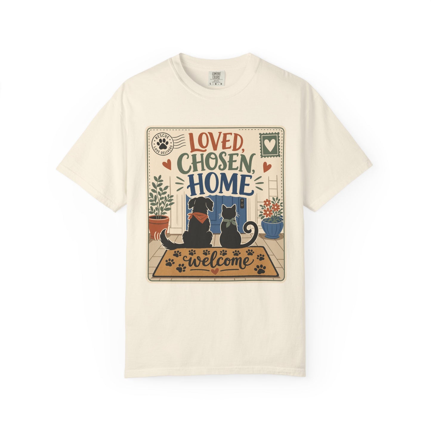 Loved Chosen Home Rescue Pet — Cute Pet Lover T-Shirt