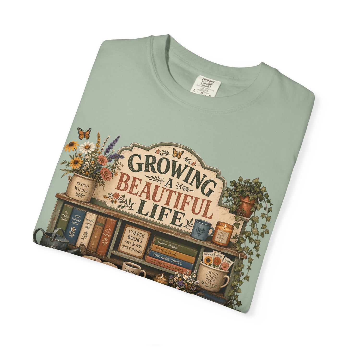 Growing a Beautiful Life — Cute Pet Lover Cottage T-Shirt