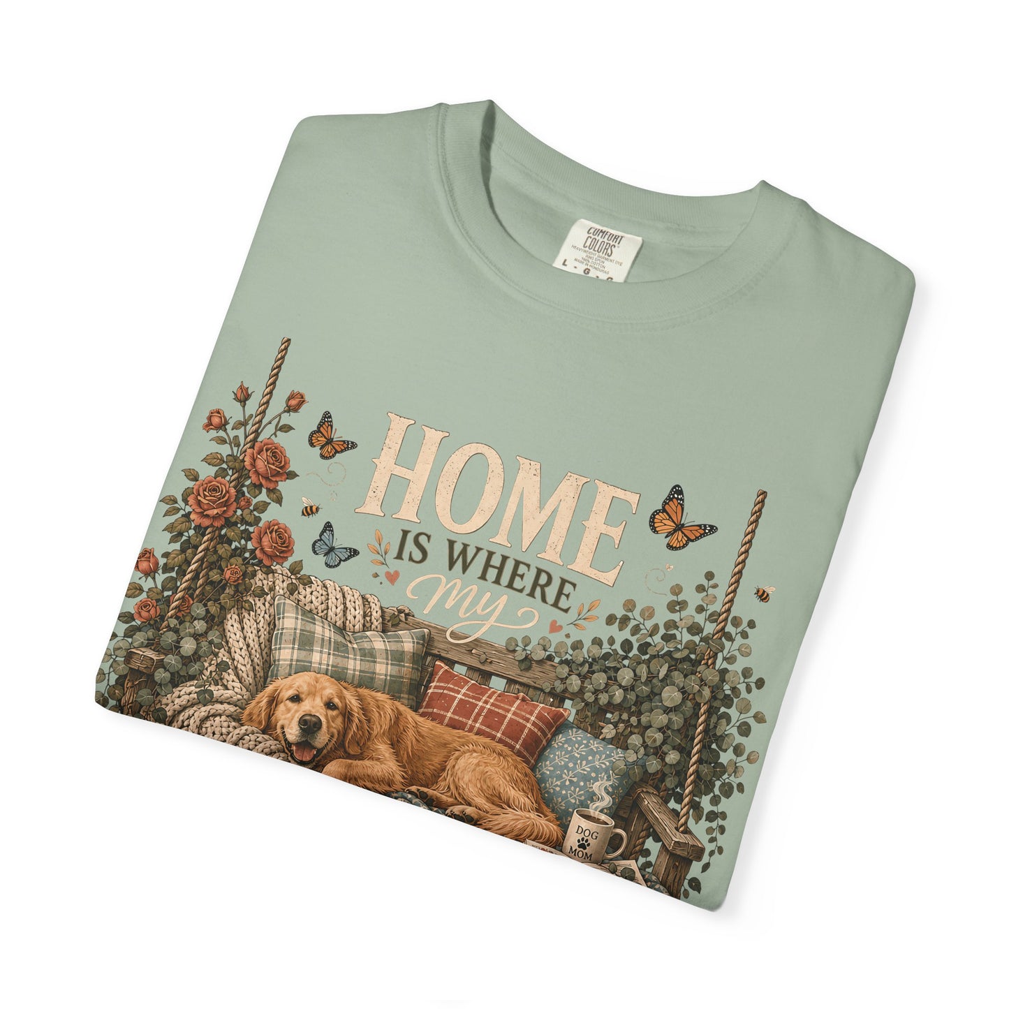 Home Is Where My Dog Steals My Spot, Golden Retriever T-Shirt