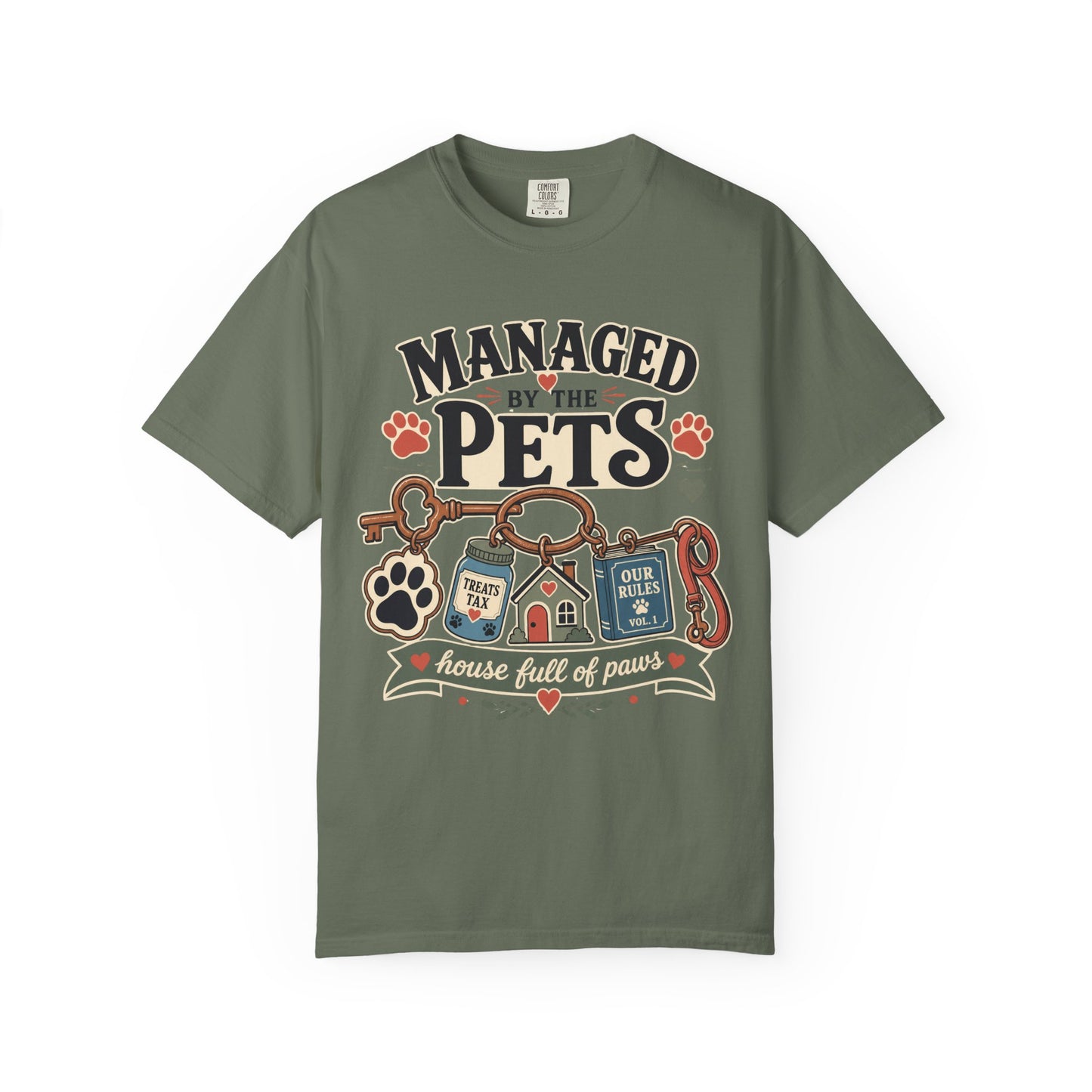Managed by the Pets — Cute Pet Lover T-Shirt