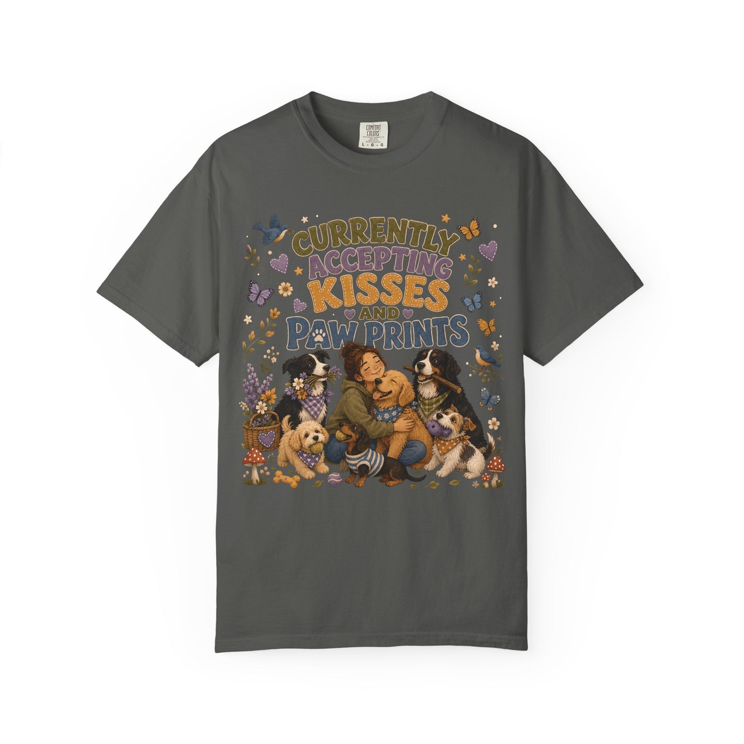 Accepting Kisses and Paw Prints T-Shirt Dog Mom