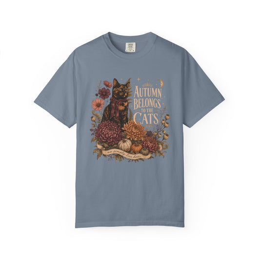Autumn Belongs to the Cats T-Shirt – Funny Fall Cat Mom Tee