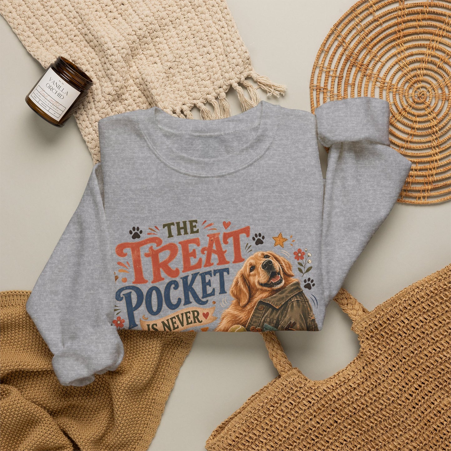 The Treat Pocket Is Never Empty Unisex Heavy Blend™ Crewneck Sweatshirt