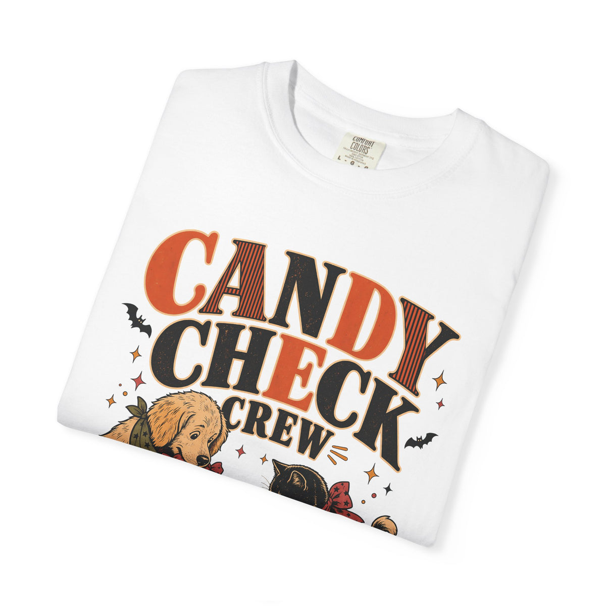 Candy Check Crew Halloween T-Shirt – Funny Dog & Cat Pet Lover Tee