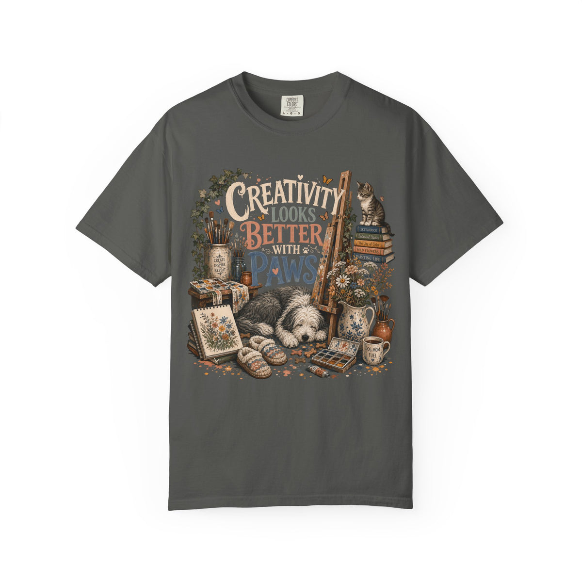 Creativity Looks Better With Paws T-Shirt
