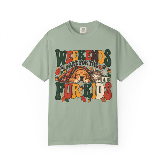 Weekends Are for the Fur Kids T-Shirt – Dog & Cat Parent Tee