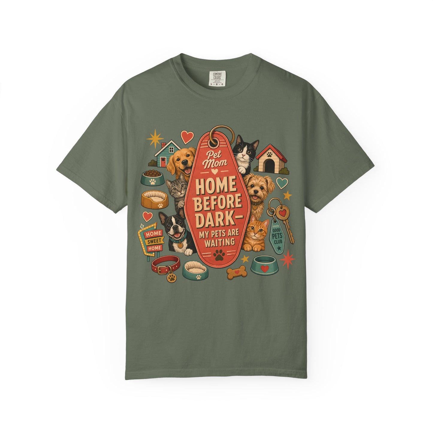 Home Before Dark Pet Mom — Cute Pet Lover T-Shirt