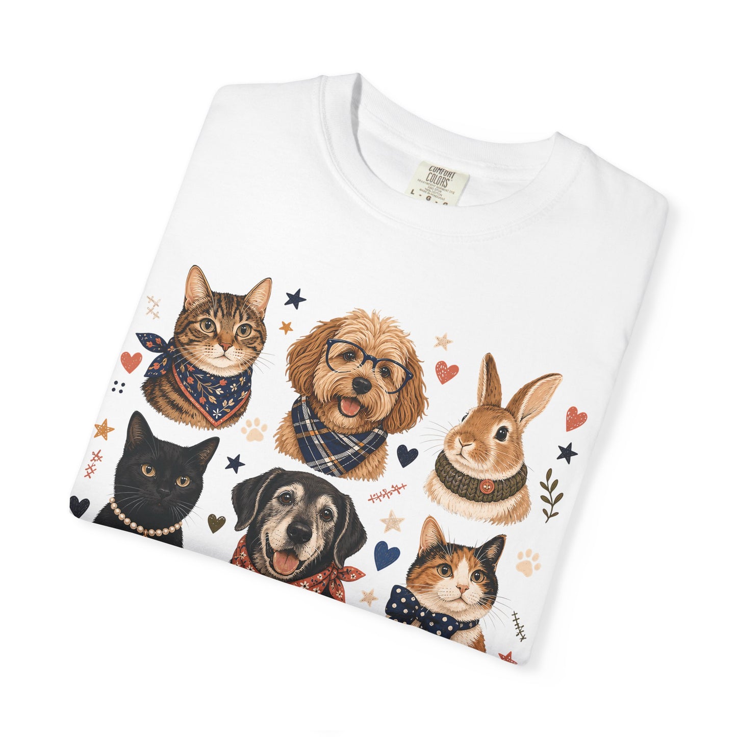Boutique Pet Portrait Grid T-Shirt
