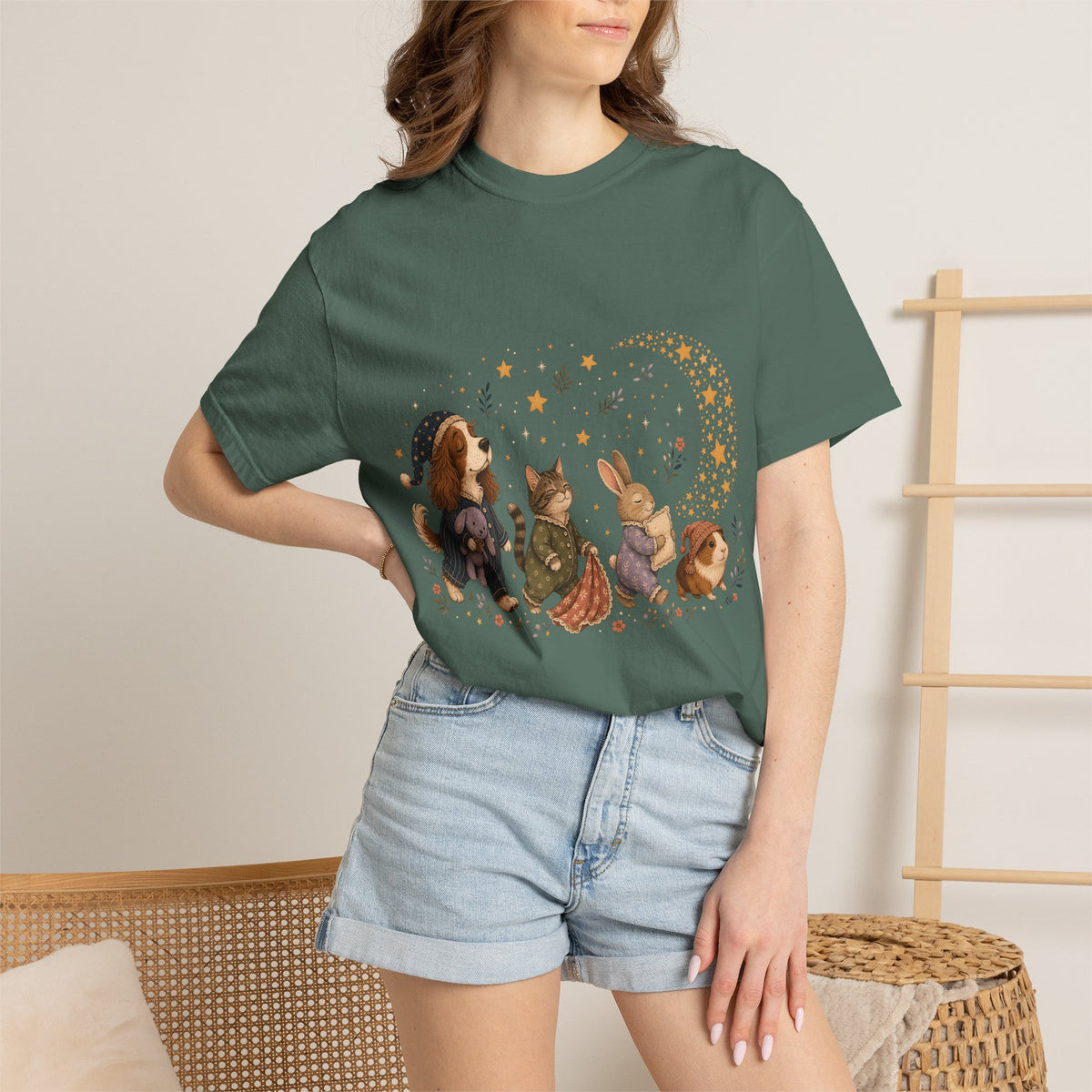 Cozy Bedtime Pet Parade T-Shirt
