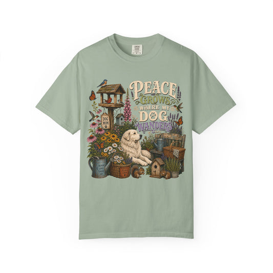 Peace Grows Where My Dog Wanders T-Shirt