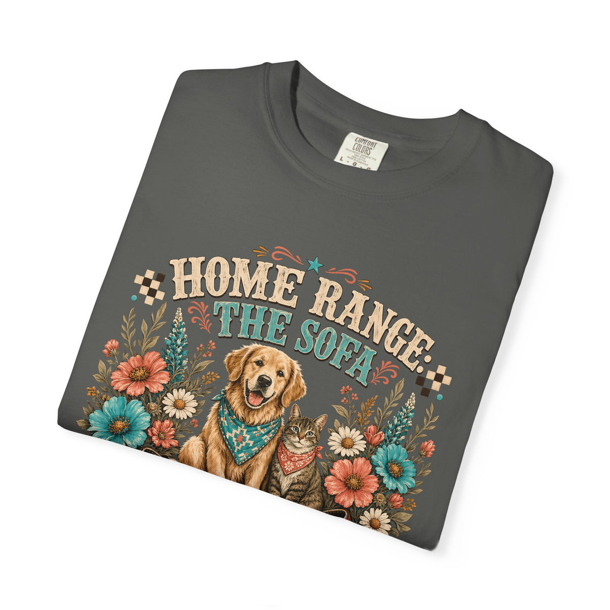 Home Range The Sofa Dog and Cat T-Shirt – Western Pet Parent Tee