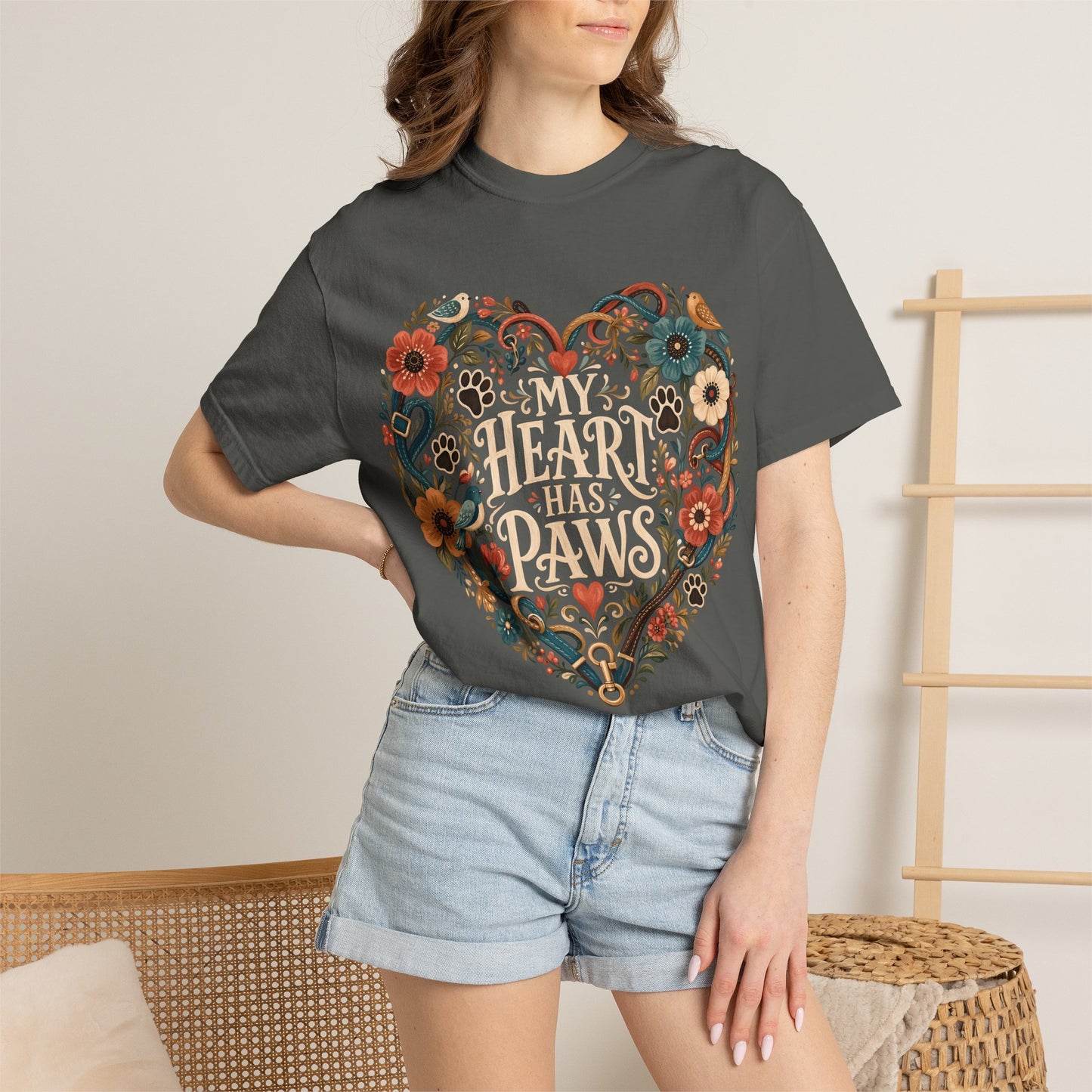 My Heart Has Paws — Cute Pet Lover T-Shirt
