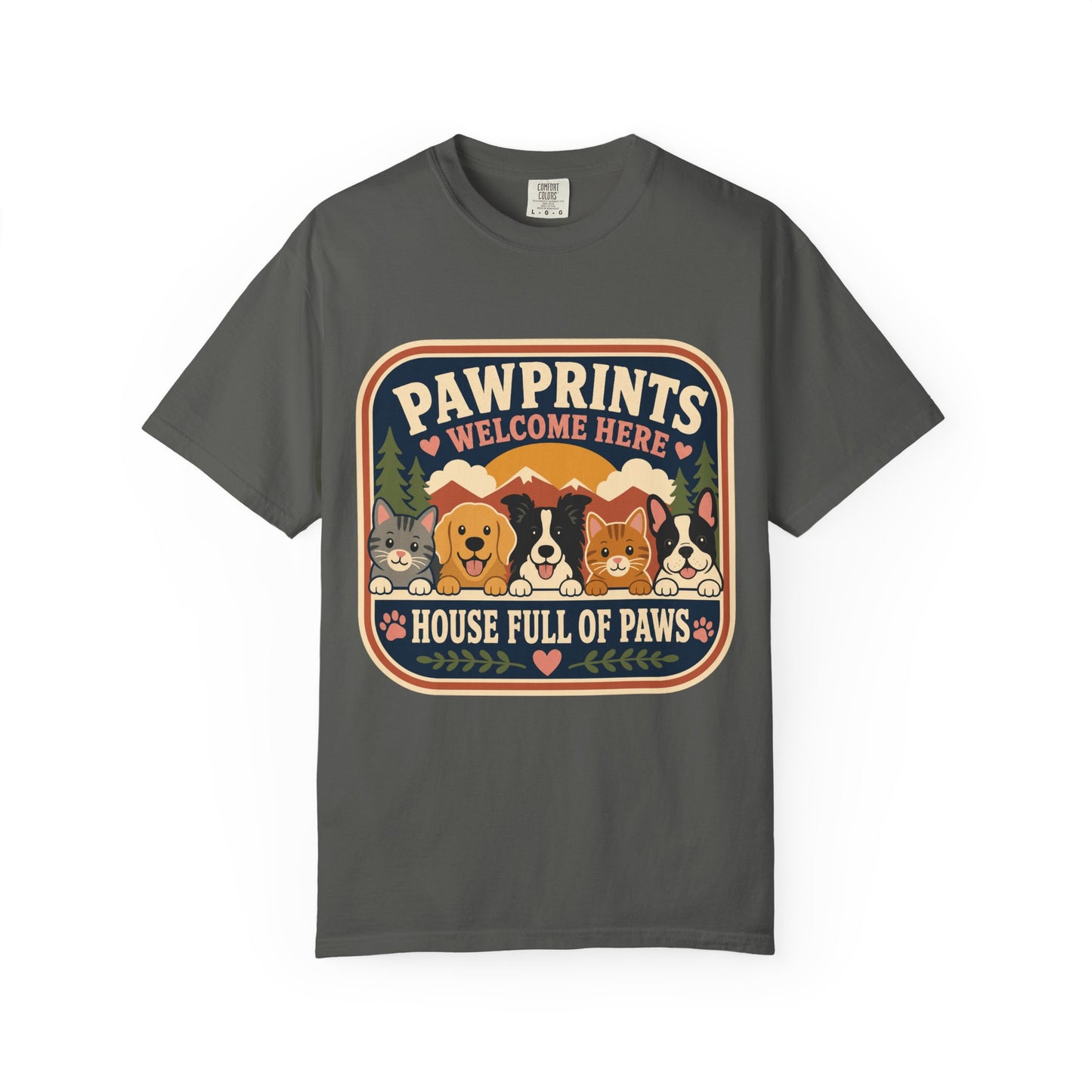 Pawprints Welcome Here Pet Lover  — Cute Pet Lover T-Shirt