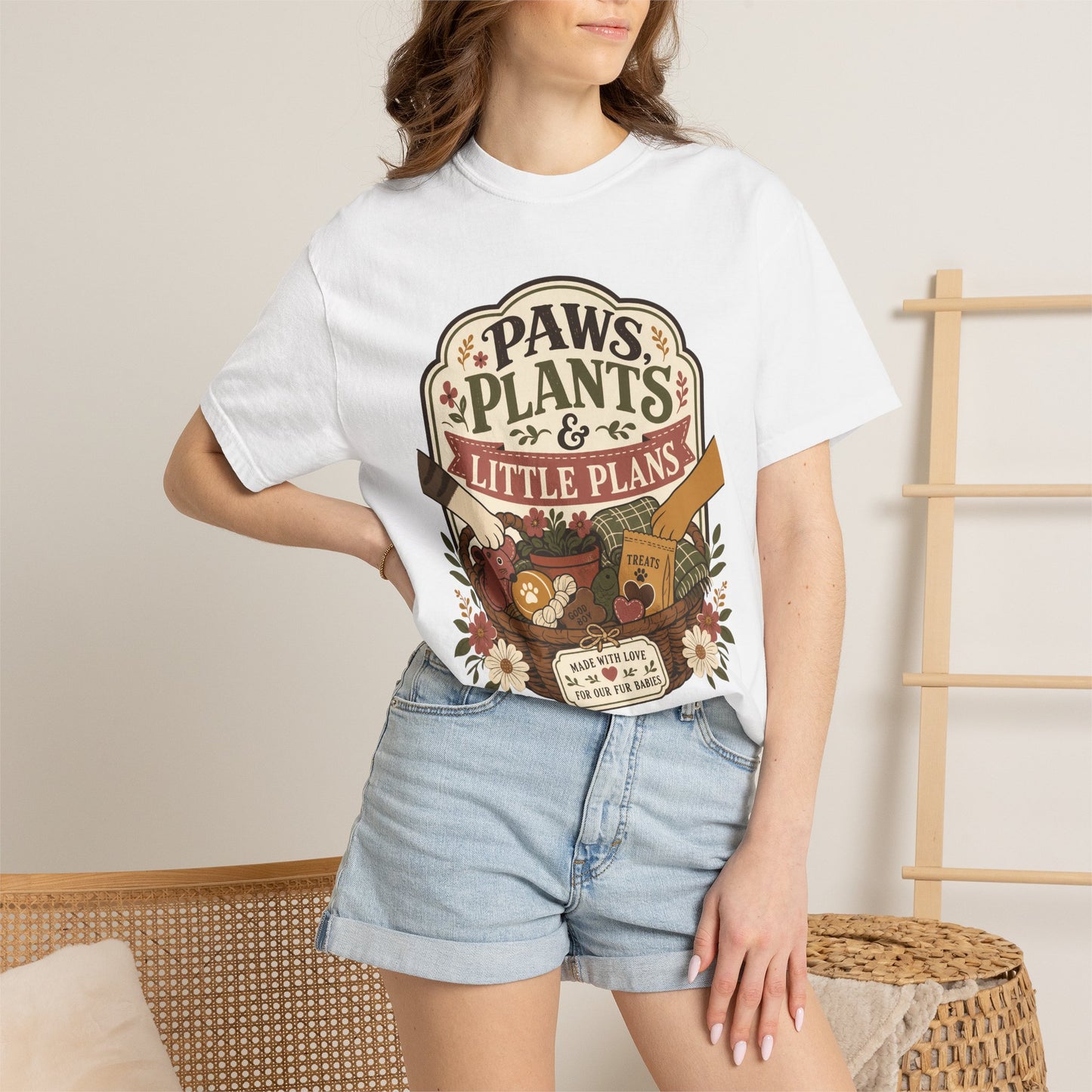 Paws Plants and Little Plans — Cute Pet Lover T-Shirt