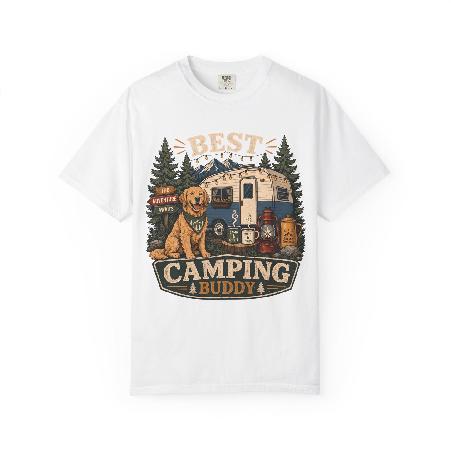 Best Camping Buddy Dog — Cute Pet Lover T-Shirt